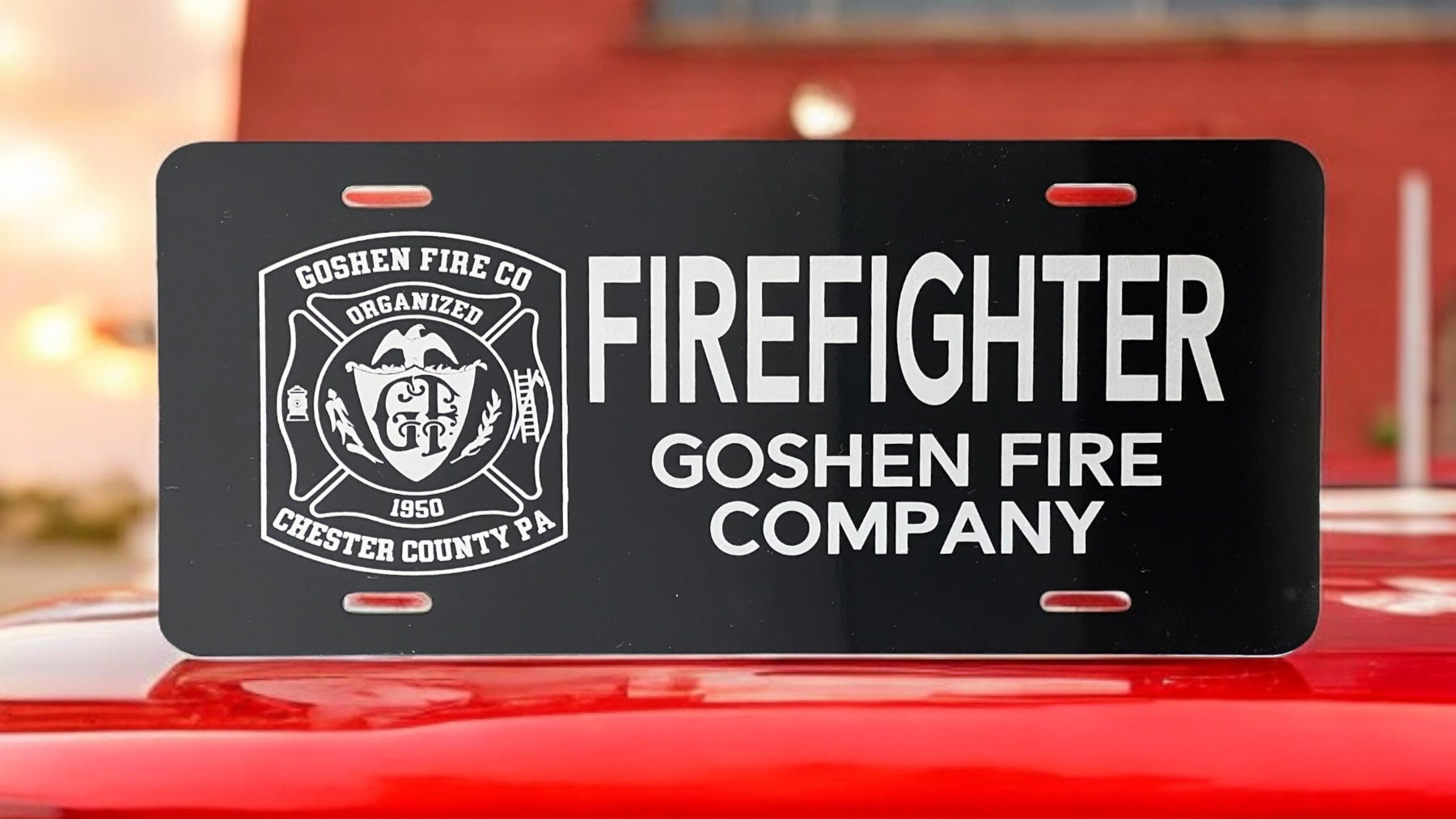 GFC Firefighter License Plate - Park Avenue Designs